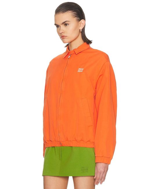 Miu Miu Orange Track Jacket