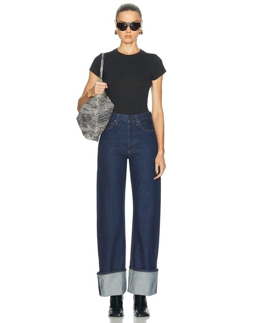 Agolde Blue Big Cuff Jean
