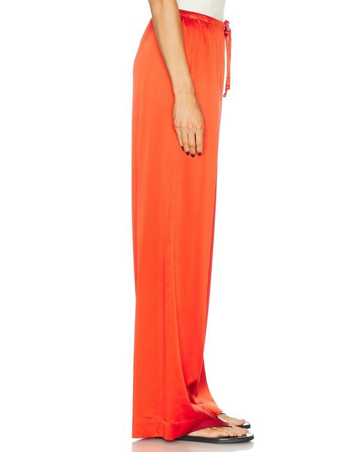 ÉTERNE Red Brody Silk Pant