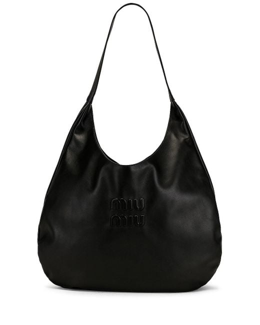 Miu Miu Black Softy Hobo Bag
