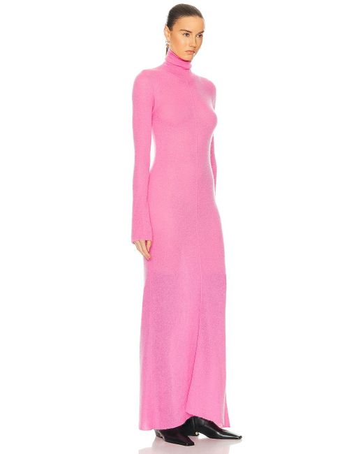 Zeynep Arcay Pink Turtleneck Maxi Dress