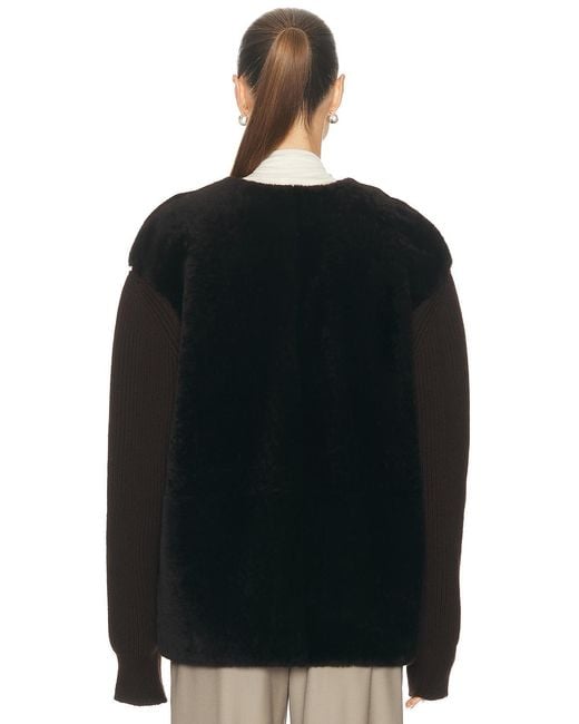 Jil Sander Black V Neck Pullover Sweater