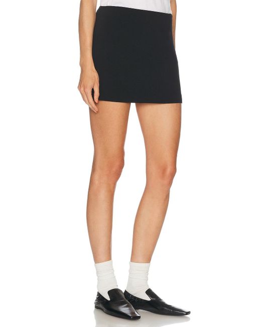 Enza Costa Black Crepe City Skirt