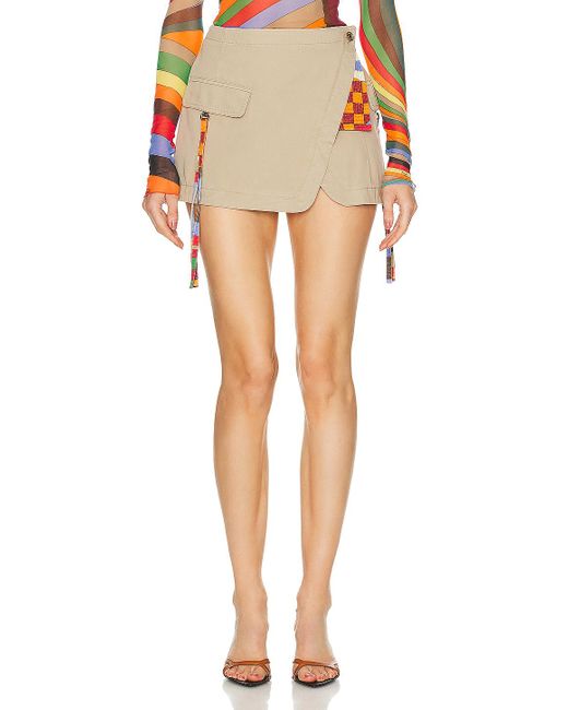 Emilio Pucci Multicolor Cotton Gabardine Skirt