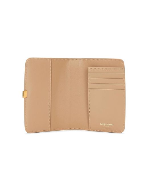 Saint Laurent Natural Passport Case