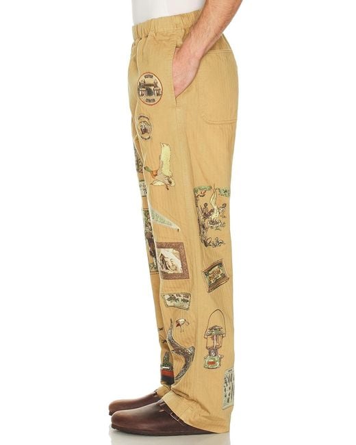 Samuel Zelig Yellow Trail Pant for men