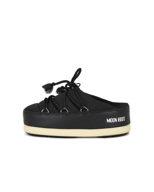 Moon Boot Black Evx Mule Nylon Boot