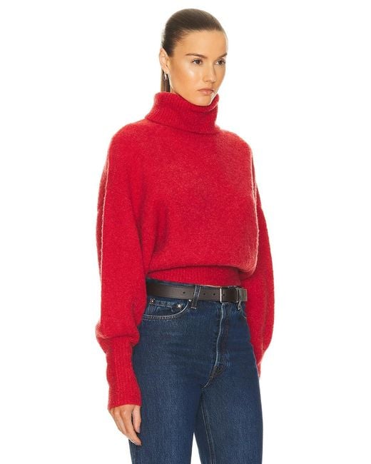 GRLFRND Red Elya Turtleneck Sweater