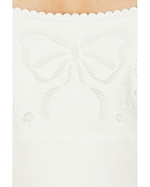 LoveShackFancy White Fable Dress