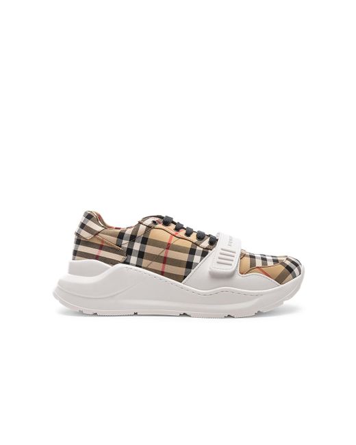 Burberry Cotton Regis Chunky Sneakers | Lyst