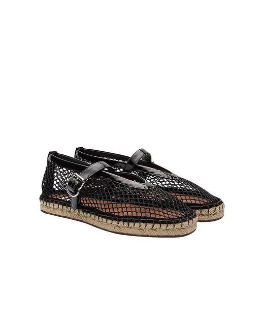 Alaïa Black Fishnet Espadrilles