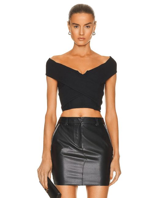 RTA Cotton Guadalupe Top in Black | Lyst