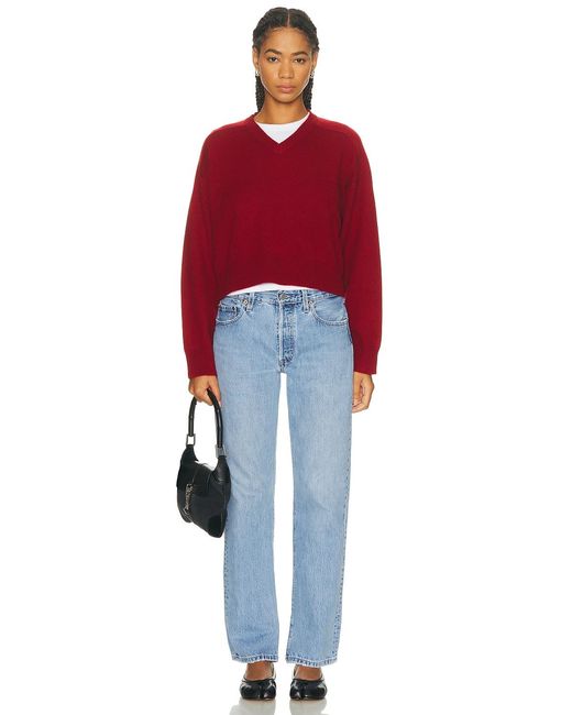 aligrace Blue Vintage Relaxed Split Jeans