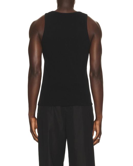 Givenchy Black Ribbed Tank Top for men