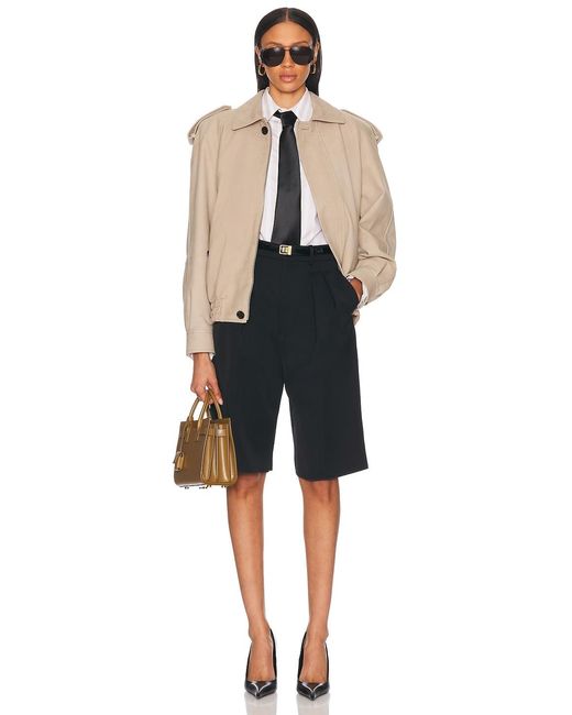 Saint Laurent Natural Bomber Jacket