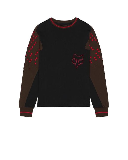 Kiko Kostadinov Perforated Long Sleeve Tee in Black for Men | Lyst