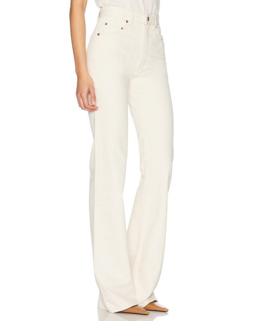 Saint Laurent White Bootcut Leg Jeans
