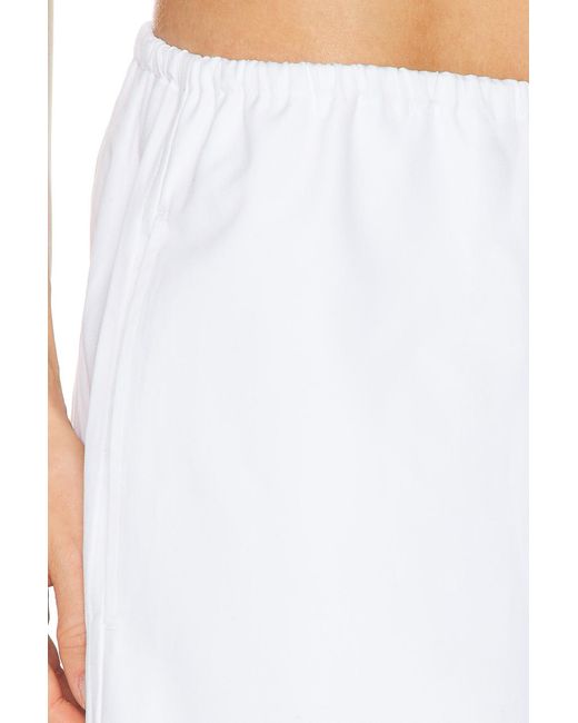 Totême  White Drawstring Cotton Trouser