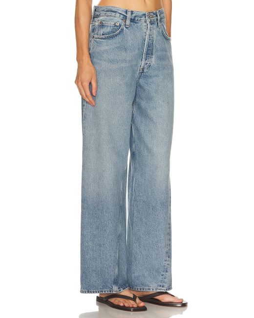 Agolde Blue Twist Low Slung Baggy