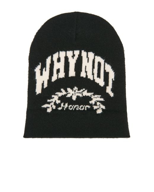 Honor The Gift Black Why Not Beanie for men