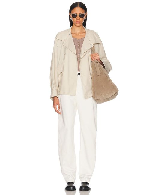 Lemaire White Button Ribbed Bodysuit