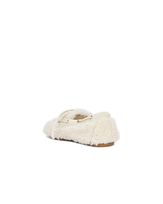 Miu Miu White Moccasin