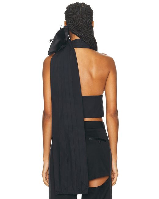 Area Blue Halter Top