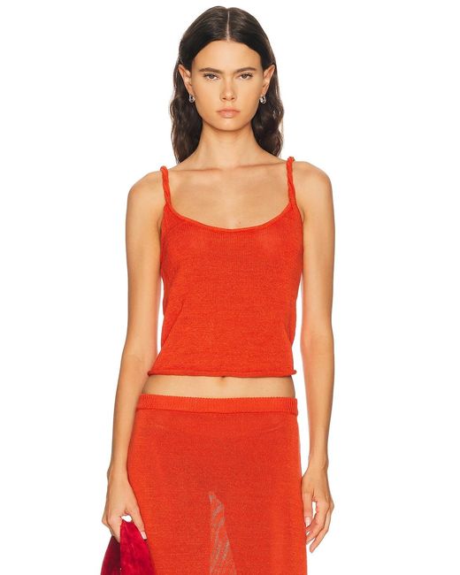 SER.O.YA Red Aimee Top