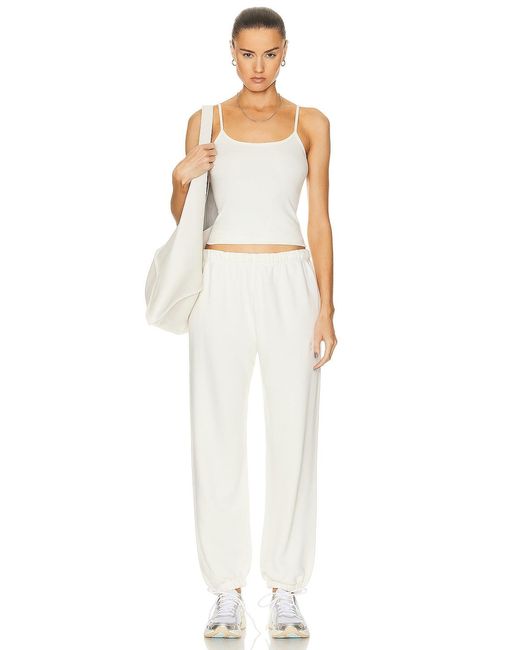 ÉTERNE White Classic Sweatpant