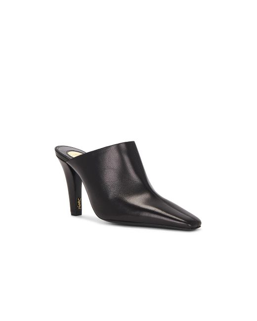 Saint Laurent Black Jill Mule Pump