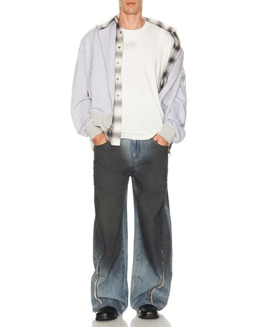 Feng Chen Wang White Deconstruction Tee for men