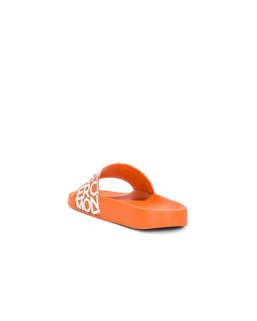 Moncler Orange Slippers