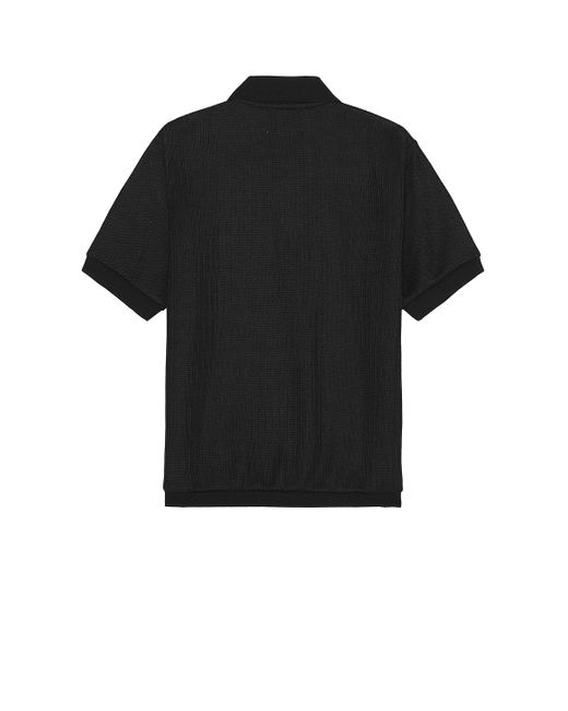 Honor The Gift Black Knit Polo for men