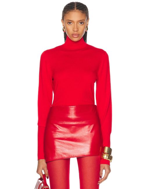 Givenchy Red Turtleneck Sweater