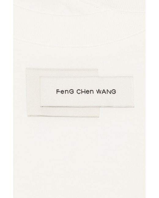 Feng Chen Wang White Deconstruction Tee for men