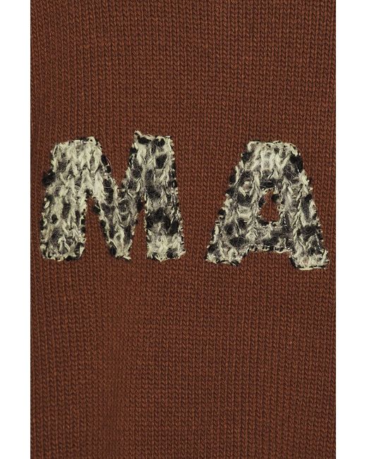 Marni Brown Round Neck Sweater for men