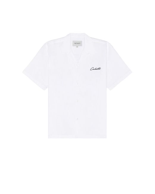 Carhartt White Short Sleeve Delray Shirt for men