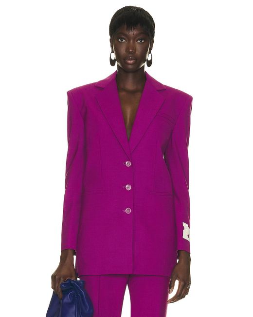 Off-White c/o Virgil Abloh Tomboy Formal Jacket in Purple | Lyst