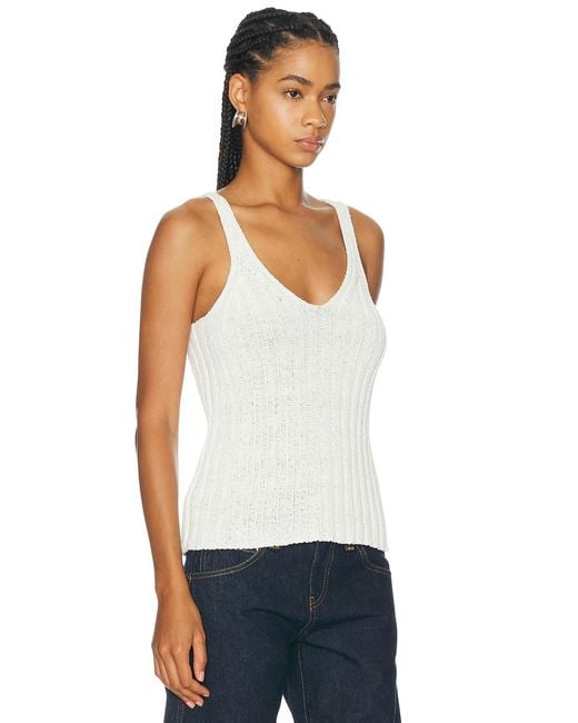 Khaite White Val Top