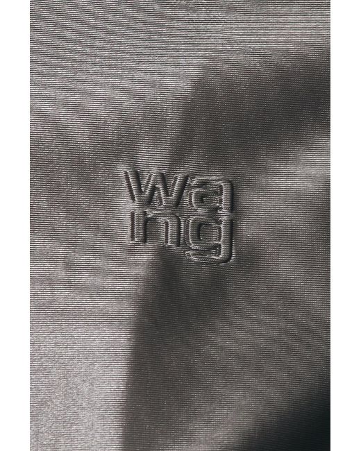Alexander Wang Gray Shrunken Zip-Up Jacket