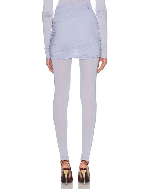 Alexandre Vauthier Blue Mini Wrap Skirt