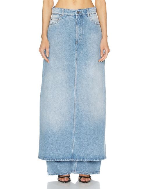 Jean Paul Gaultier Blue Denim Pant Skirt