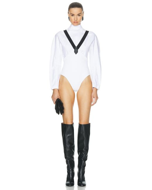Alaïa White Cinched Top