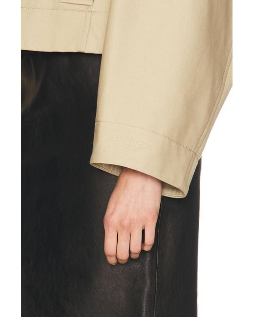 Givenchy Natural Short Zipped Caban Jacket