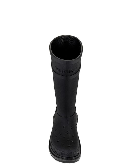 Balenciaga Black Crocs Boot for men