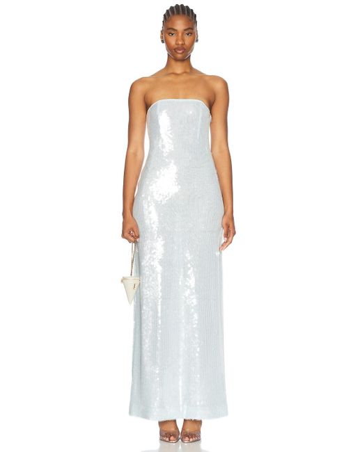 retroféte White Beth Sequin Dress