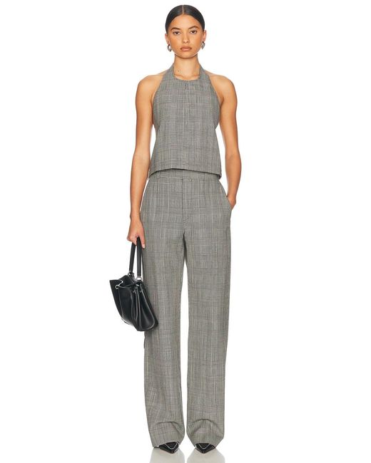 Wardrobe NYC Gray Backless Halter Top