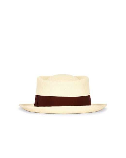 Malbon White Anton Straw Hat for men