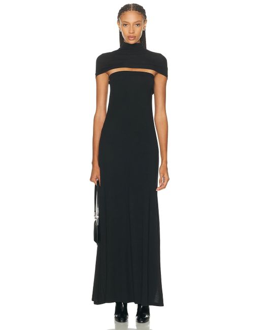 Helmut Lang Black Sash Maxi Dress