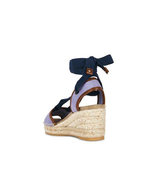 Versace Blue Wedge Sandal